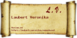 Laubert Veronika névjegykártya